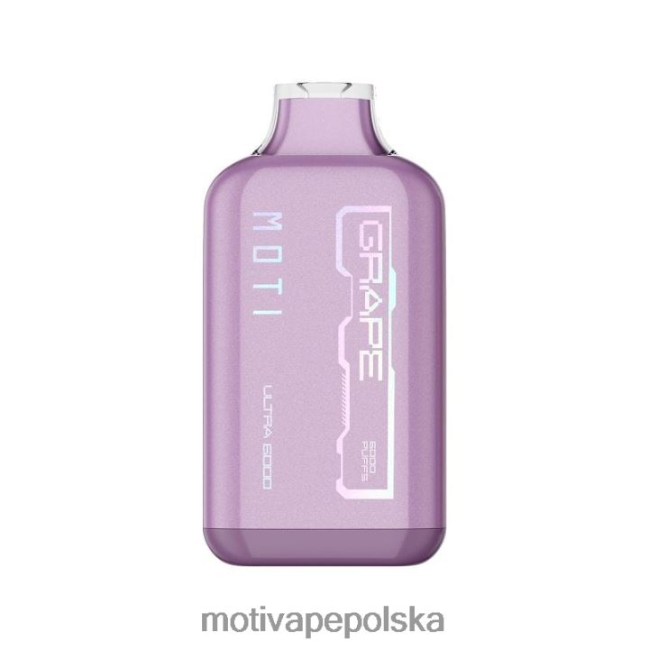 MOTI Vape Kit Polska - MOTI Ultra Waporyzator jednorazowy (5%, 6000 zaciągnięć) 6V86630 winogrono