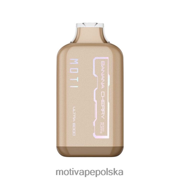 MOTI Vape Review - MOTI Ultra Waporyzator jednorazowy (5%, 6000 zaciągnięć) 6V86626 wiśnia bananowa
