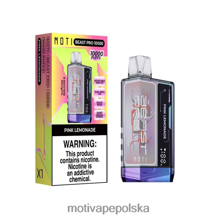MOTI Vape Price - MOTI Beast Pro Waporyzator jednorazowy (5%, 10000 zaciągnięć) 6V86644 świeża mięta