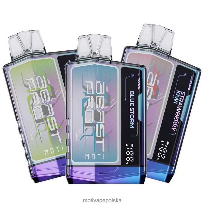 MOTI Vape Recargable Polska - MOTI Beast Pro Waporyzator jednorazowy (5%, 10000 zaciągnięć) 6V86638 niebieska burza