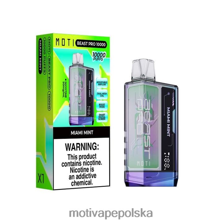 MOTI Vape Recargable Polska - MOTI Beast Pro Waporyzator jednorazowy (5%, 10000 zaciągnięć) 6V86638 niebieska burza