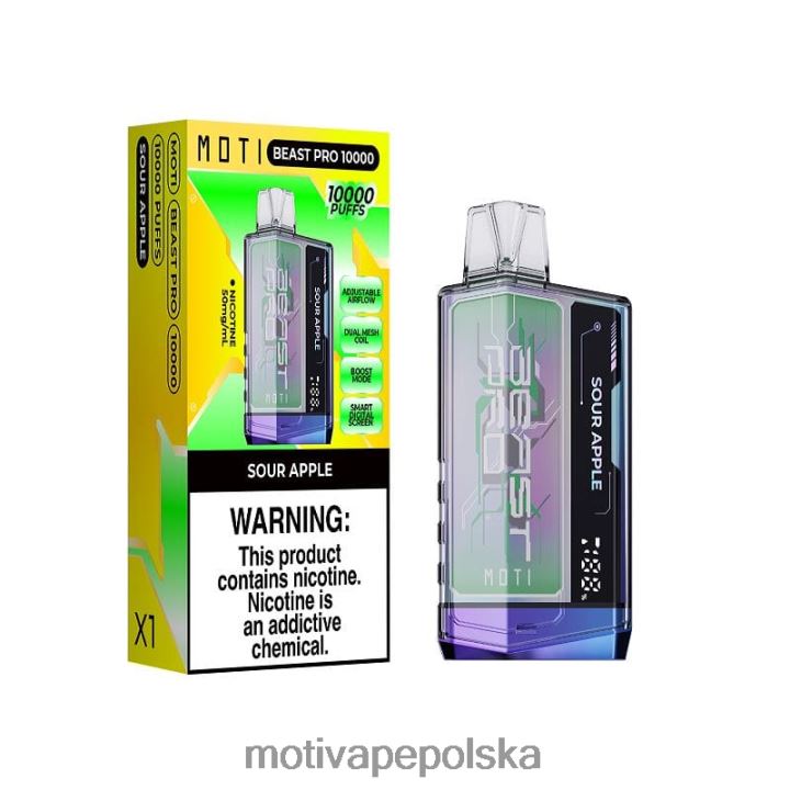 MOTI Vape Recargable Polska - MOTI Beast Pro Waporyzator jednorazowy (5%, 10000 zaciągnięć) 6V86638 niebieska burza
