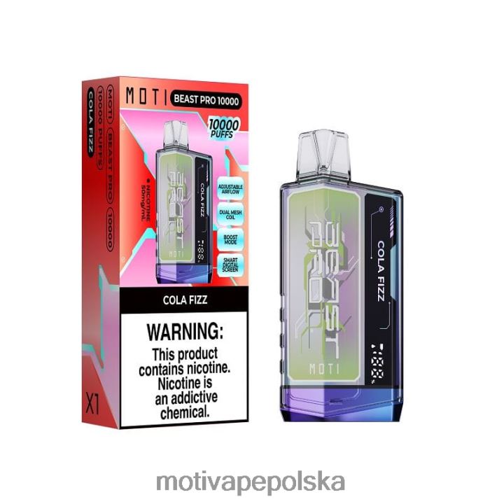 MOTI Vape Recargable Polska - MOTI Beast Pro Waporyzator jednorazowy (5%, 10000 zaciągnięć) 6V86638 niebieska burza