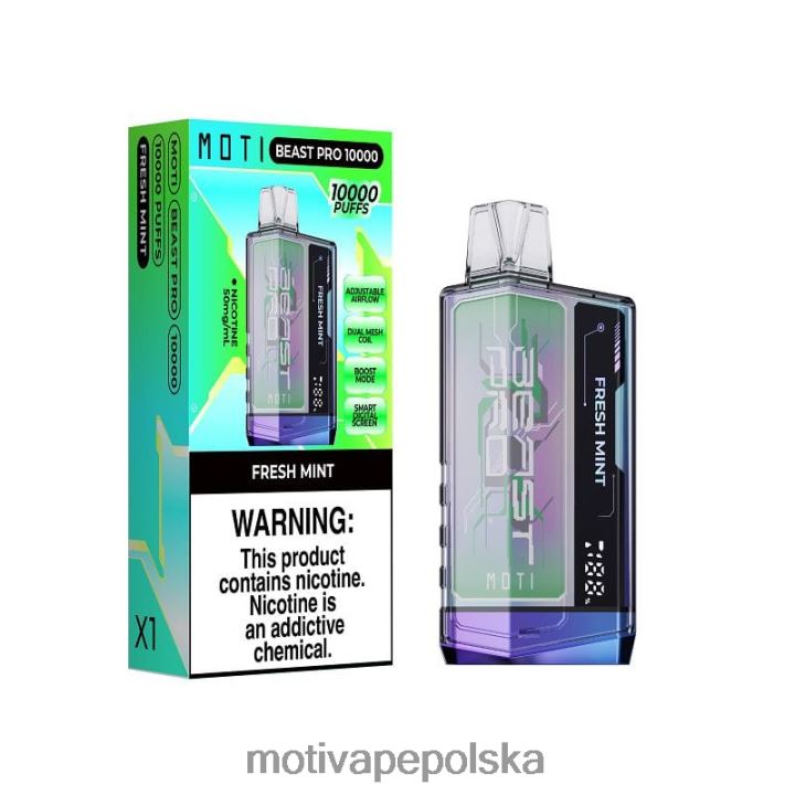 MOTI Vape Recargable Polska - MOTI Beast Pro Waporyzator jednorazowy (5%, 10000 zaciągnięć) 6V86638 niebieska burza