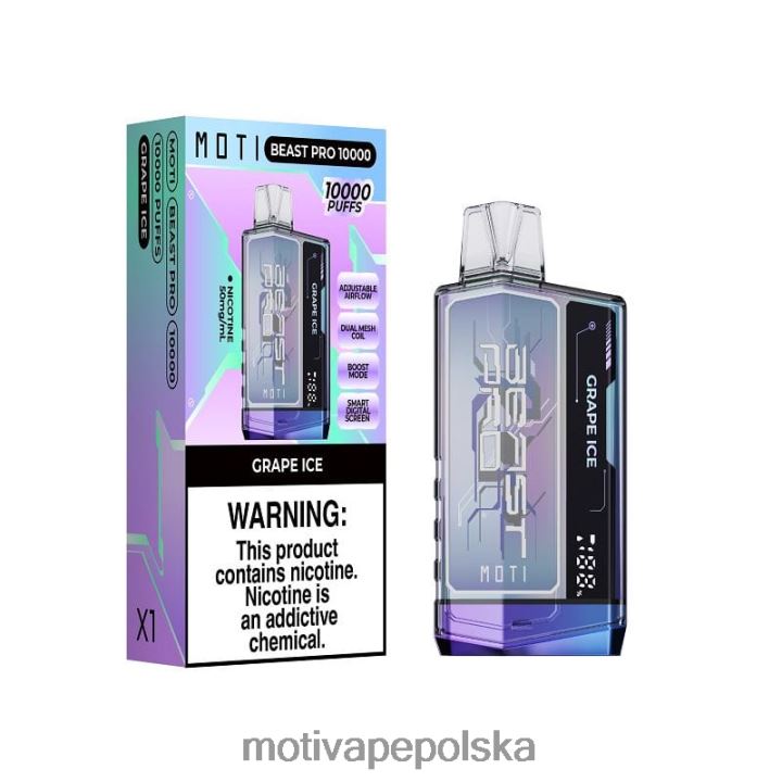 MOTI Vape Recargable Polska - MOTI Beast Pro Waporyzator jednorazowy (5%, 10000 zaciągnięć) 6V86638 niebieska burza