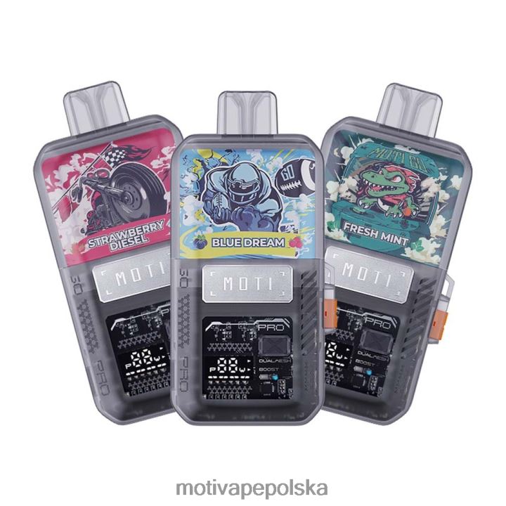 MOTI Vape Polska - MOTI Go Pro Waporyzator jednorazowy (5%, 12000 zaciągnięć) 6V86611 jagodowo-cytrynowy