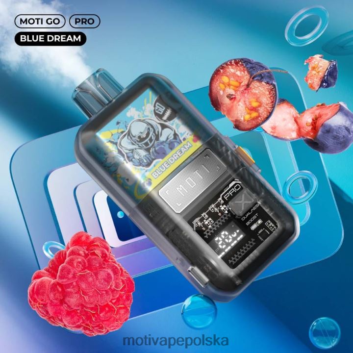 MOTI Vape Polska - MOTI Go Pro Waporyzator jednorazowy (5%, 12000 zaciągnięć) 6V86611 jagodowo-cytrynowy