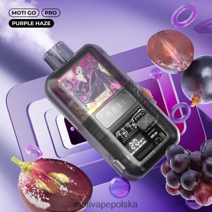 MOTI Vape Polska - MOTI Go Pro Waporyzator jednorazowy (5%, 12000 zaciągnięć) 6V86611 jagodowo-cytrynowy