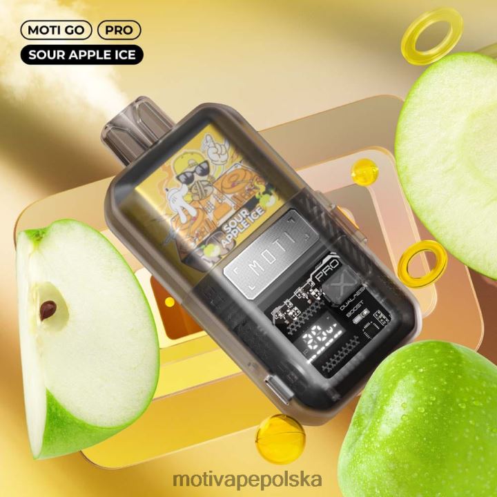 MOTI Vape Polska - MOTI Go Pro Waporyzator jednorazowy (5%, 12000 zaciągnięć) 6V86611 jagodowo-cytrynowy