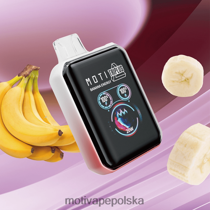 MOTI Vape Polska - MOTI Triplus Jednorazowy vape 20 tys. (5%, 20000 zaciągnięć) 6V8661 energia bananowa