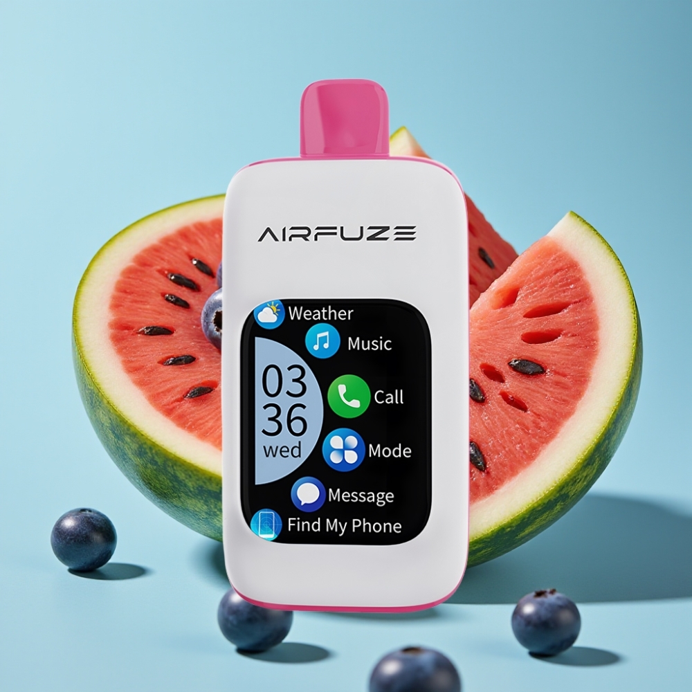 AirFuze Smart 30000 Puffs 5% Nikotyna 900mAh Typ-C Jagoda i arbuz