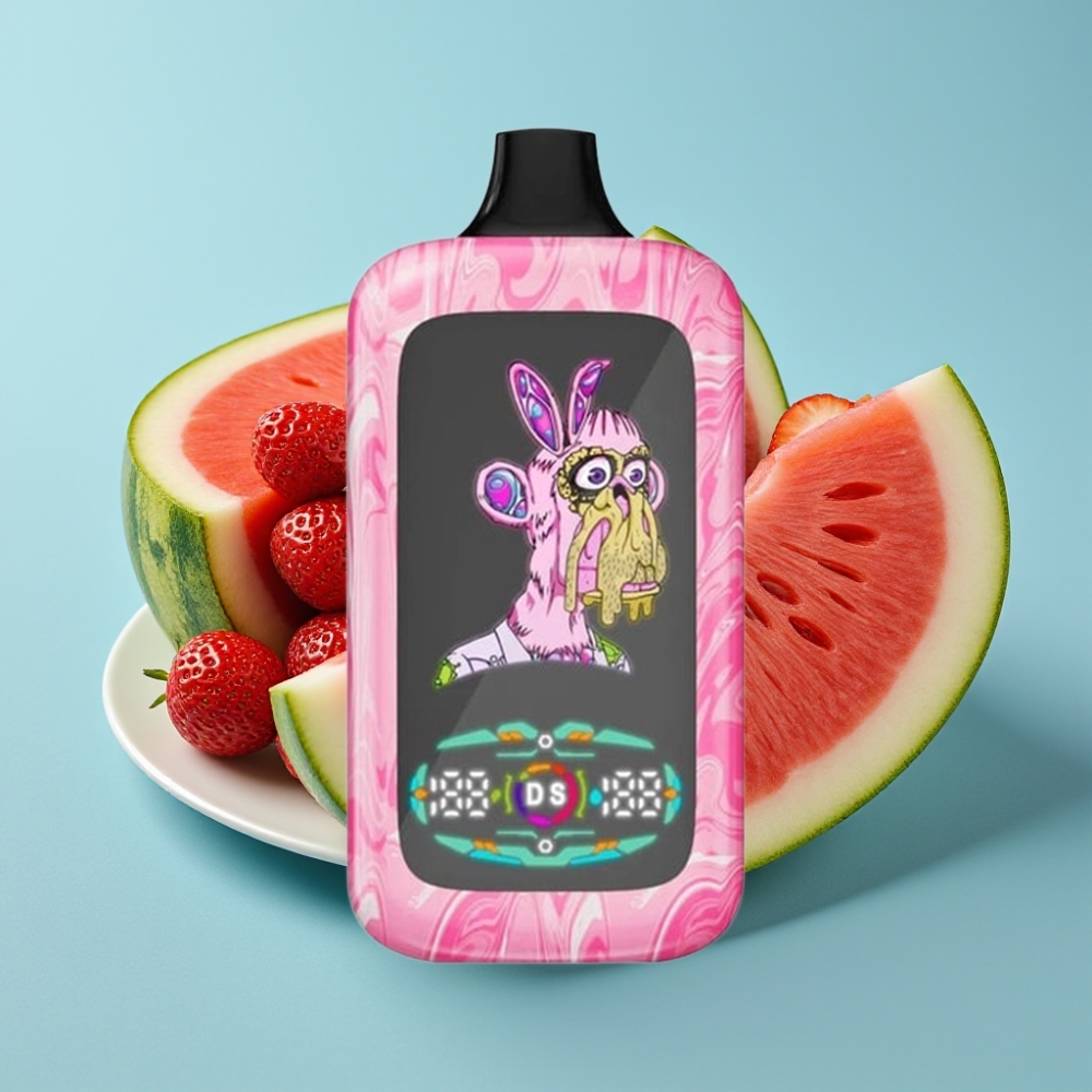 Fumot Digital Monkey 40000 Puffs Dual Mesh Coil Strawberry Watermelon