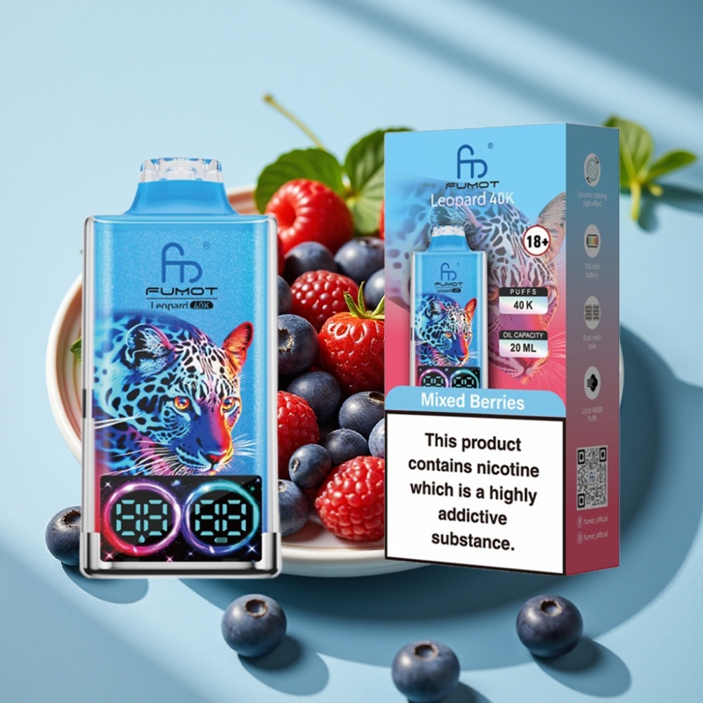 Fumot Leopard 40K Puffs Dual Mesh 700mAh Mixed Berries