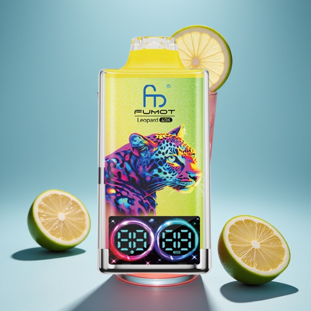 Fumot Leopard 40K Puffs Dual Mesh Pink Lemonade