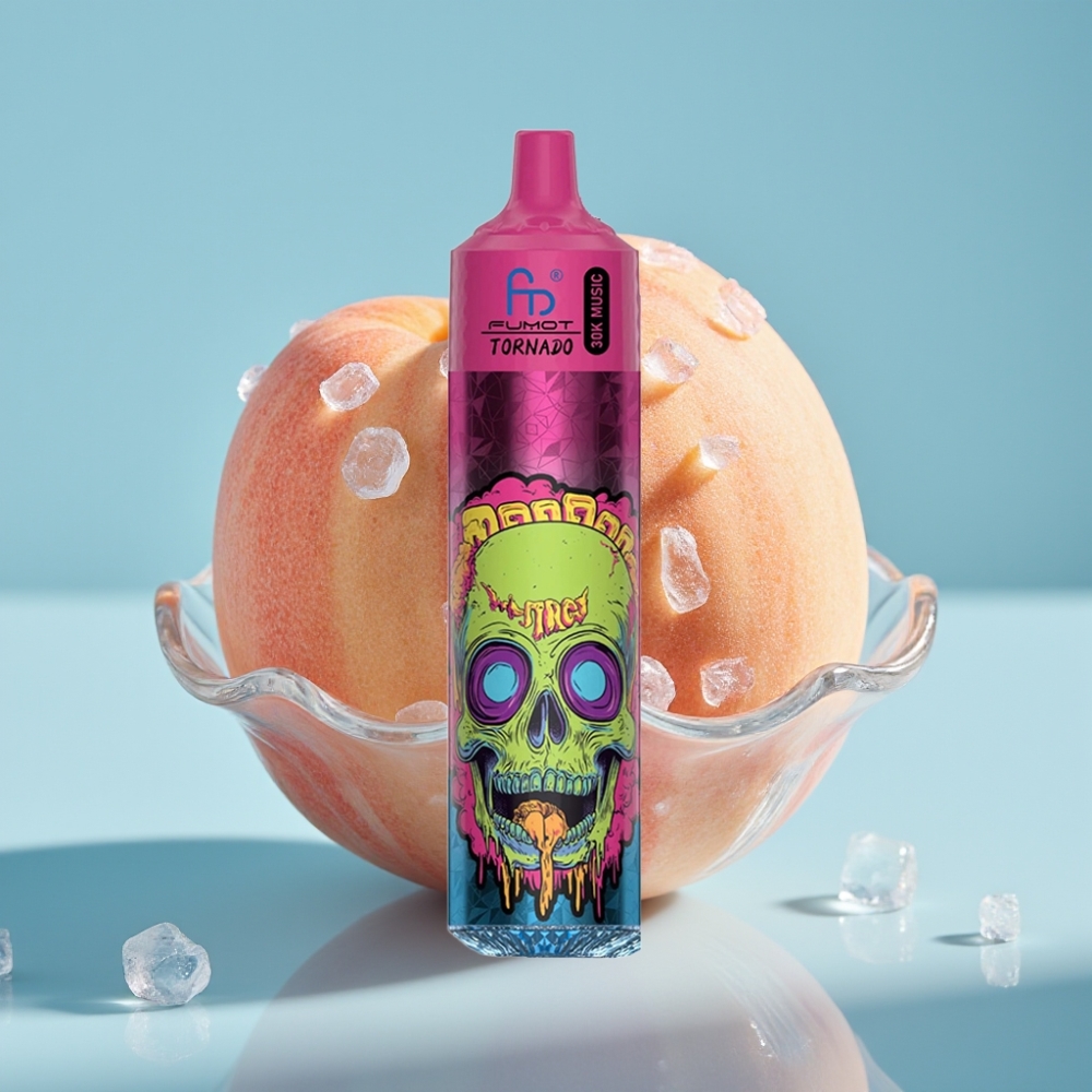 Fumot RandM Tornado 30000 Puffs 30mL 2%/5% Peach Ice