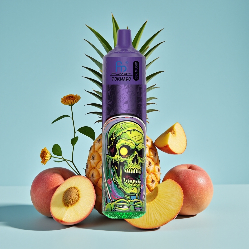 Fumot RandM Tornado 30000 Puffs 30mL 2%/5% Peach Mango Pineapple