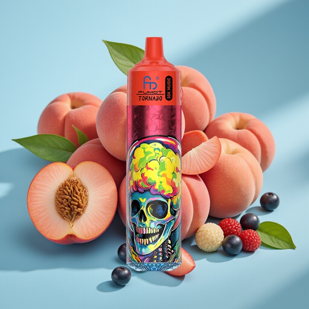 Fumot RandM Tornado 30000 Puffs 30mL 5% Peach Berries