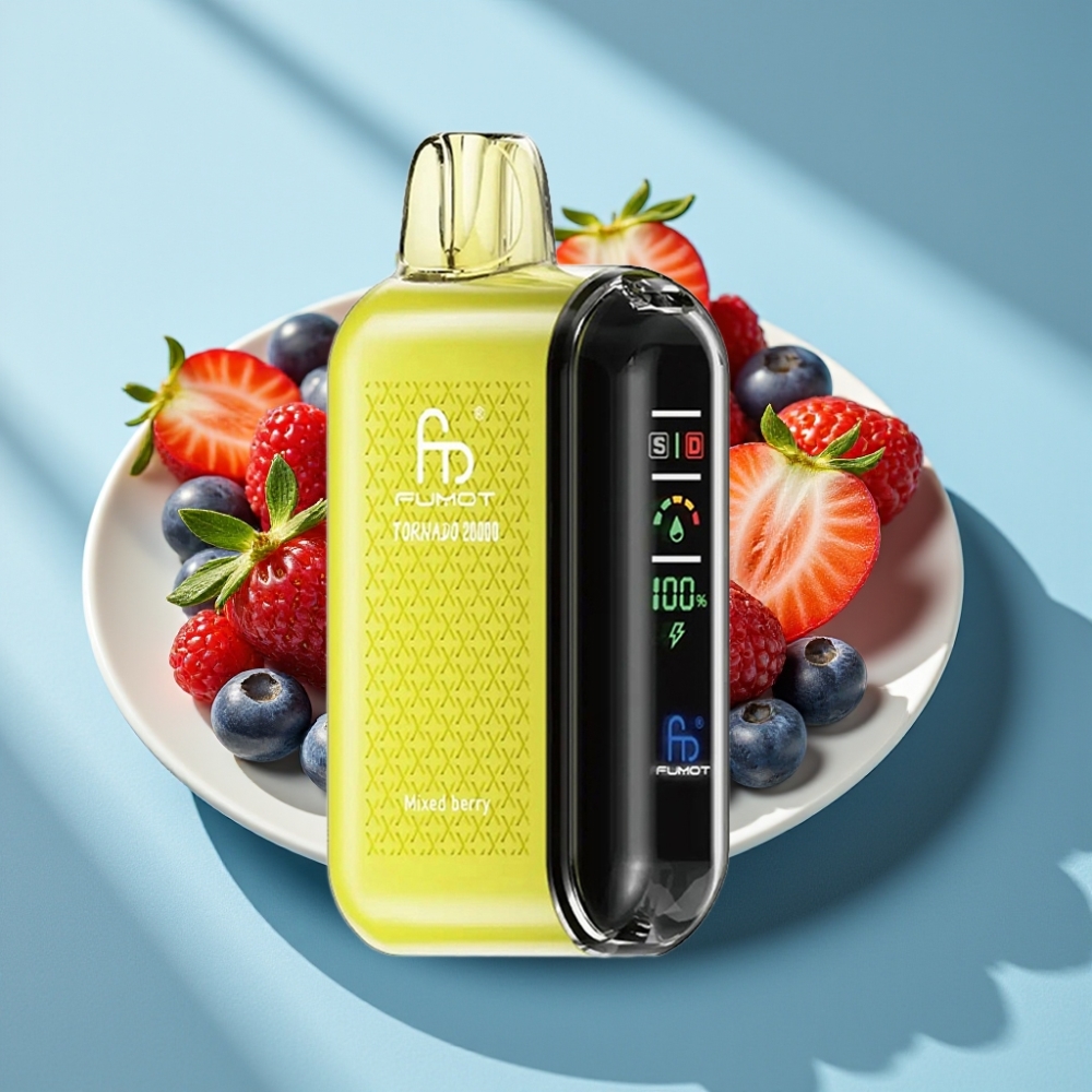 Fumot Tornado 20000 Pufów Dual Mesh 20ml Mieszane Jagody