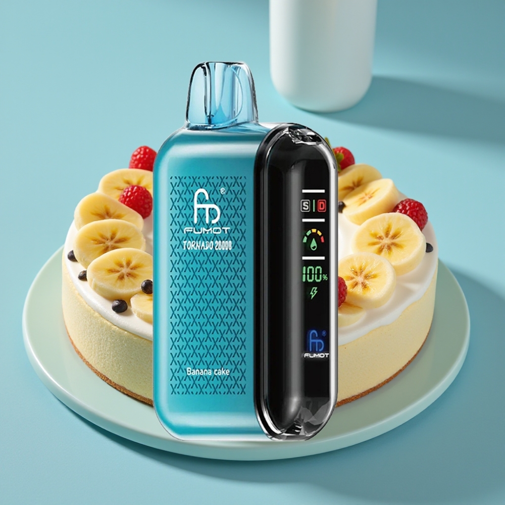 Fumot Tornado 20000 Puffs Dual Mesh 20ml Banana Cake