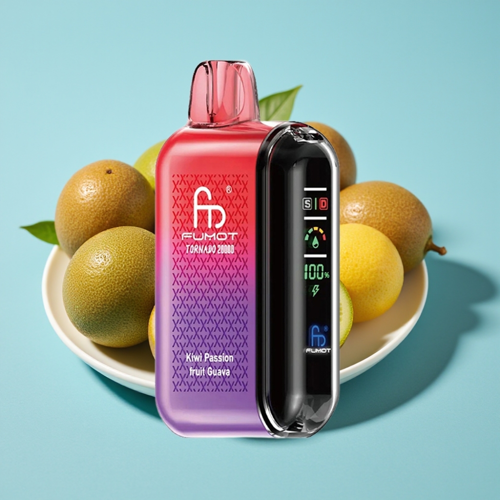 Fumot Tornado 20000 Puffs Dual Mesh 20ml Kiwi Passion Fruit Guava