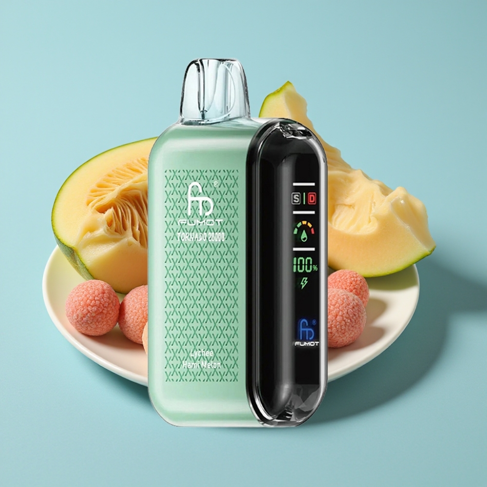 Fumot Tornado 20000 Puffs Dual Mesh 20ml Lychee Hami Melon