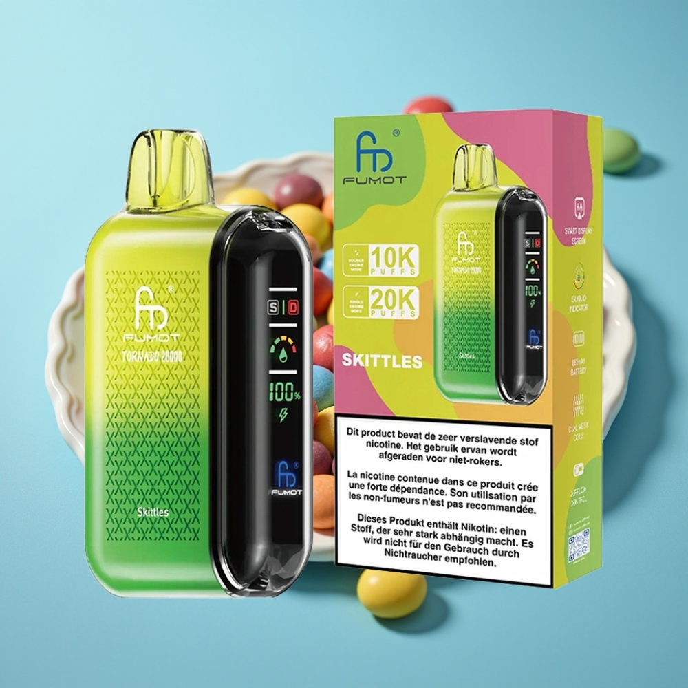 Fumot Tornado 20000 Puffs Dual Mesh 20ml Skittles