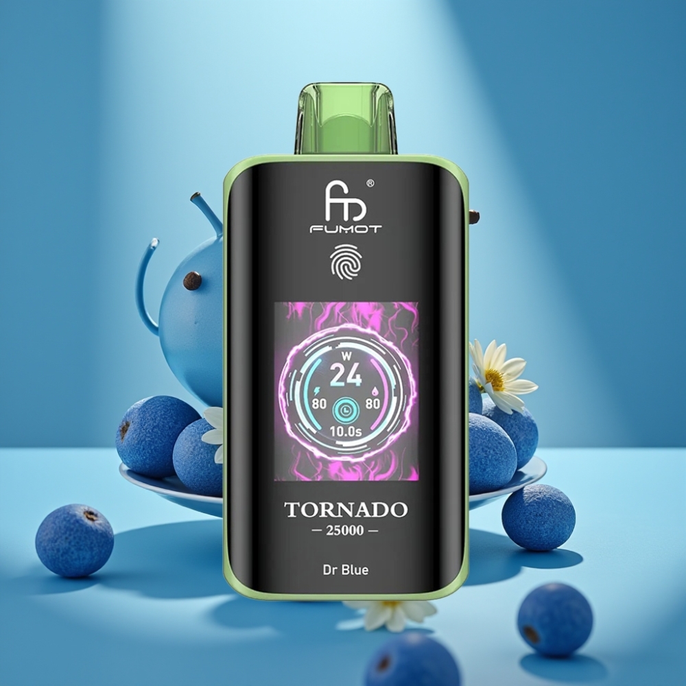 Fumot Tornado 25000 Puffs HD Ekran 20ml Dr Blue