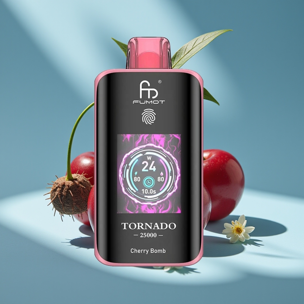 Fumot Tornado 25000 Puffs HD Ekran 20ml Wiśnia Bomba