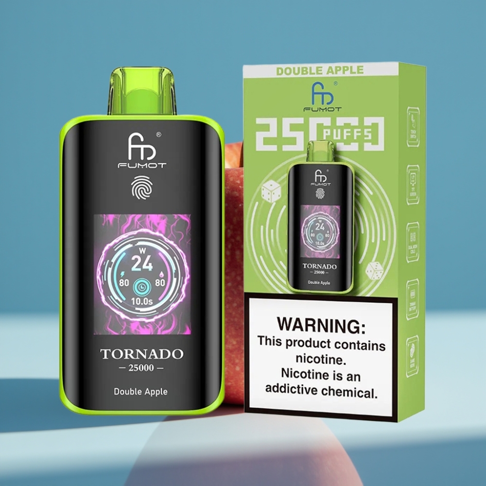 Fumot Tornado 25000 Puffs HD Ekran 700mAh Double Apple