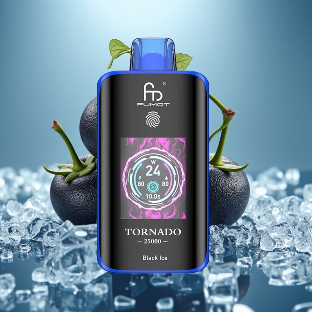 Fumot Tornado 25000 Puffs HD Screen 20ml Black Ice