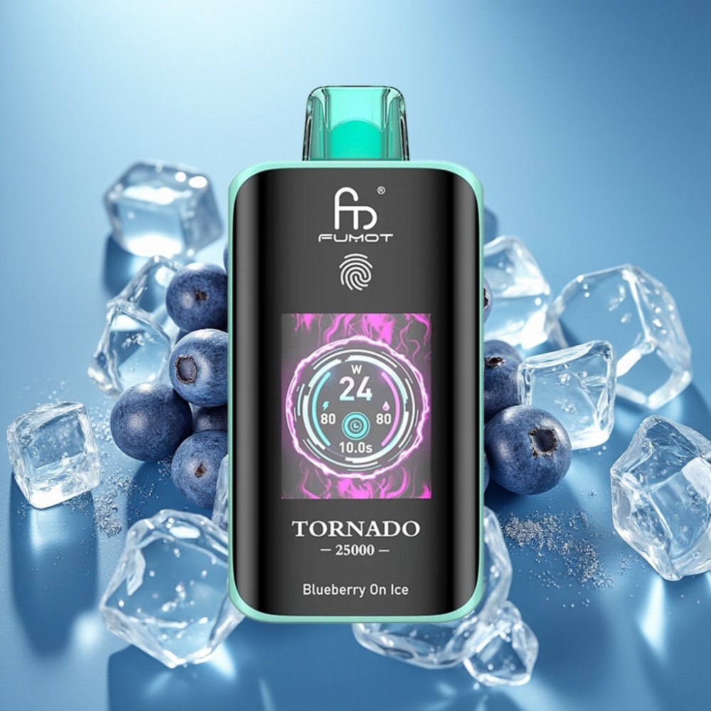 Fumot Tornado 25000 Puffs HD Screen 700mAh 20ml Blueberry On Ice