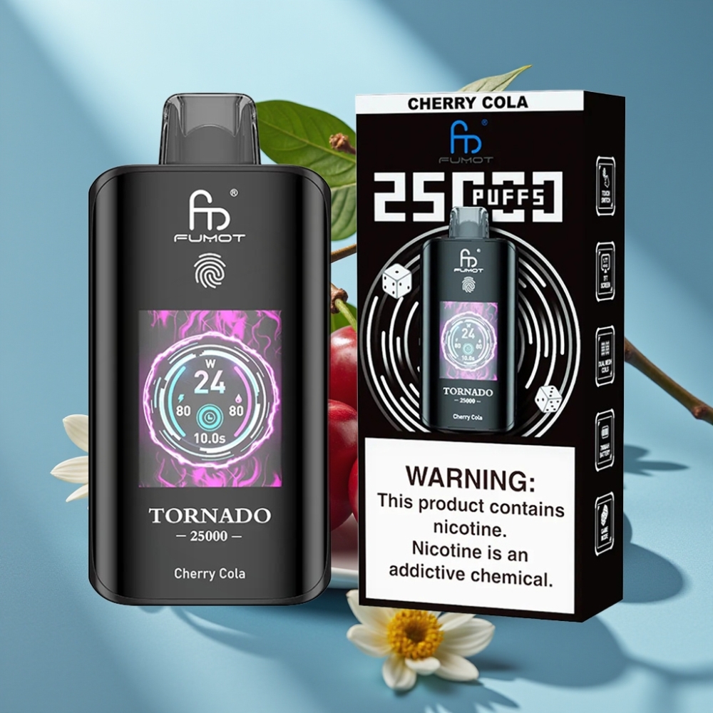 Fumot Tornado 25000 Puffs HD Screen 700mAh Cherry Cola