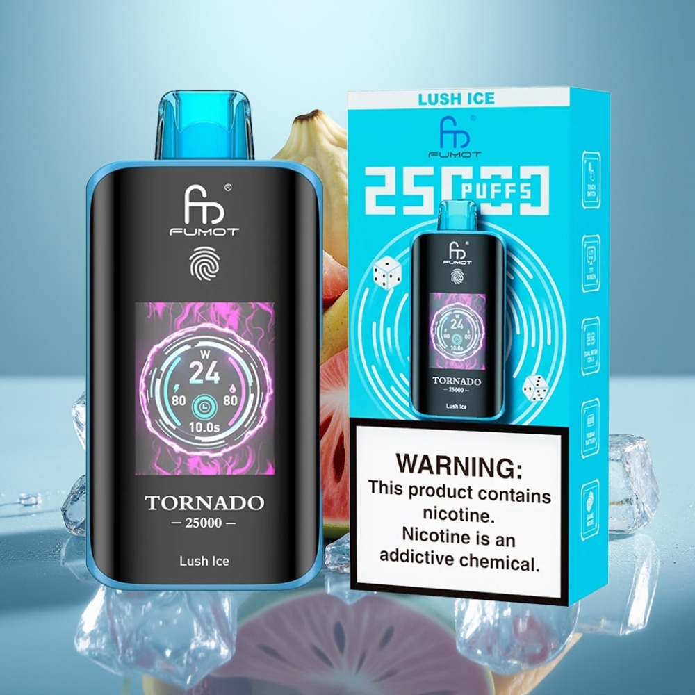 Fumot Tornado 25000 Puffs HD Screen 700mAh Lush Ice