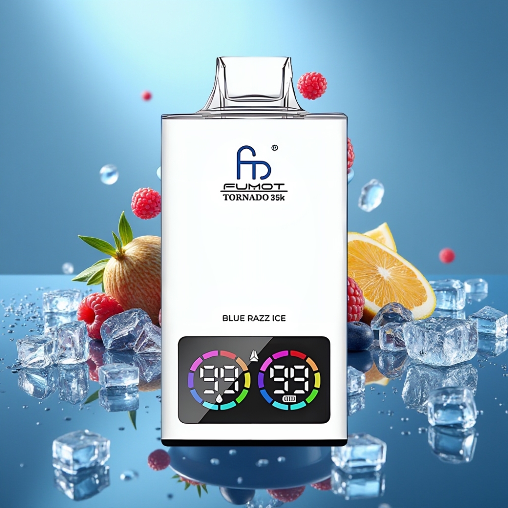Fumot Tornado 35000 Dual Mesh Coil RGB Blue Razz Ice