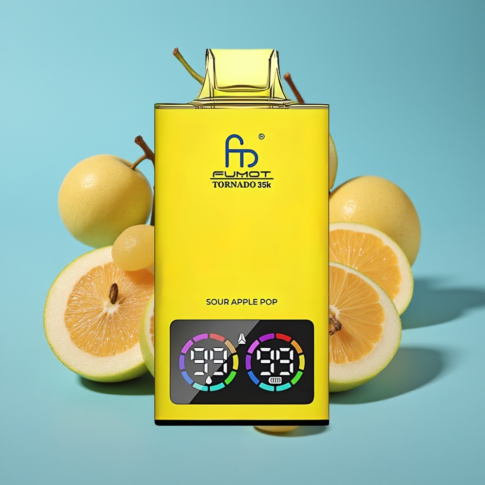 Fumot Tornado 35000 Dual Mesh Coil USB-C Sour Apple Pop