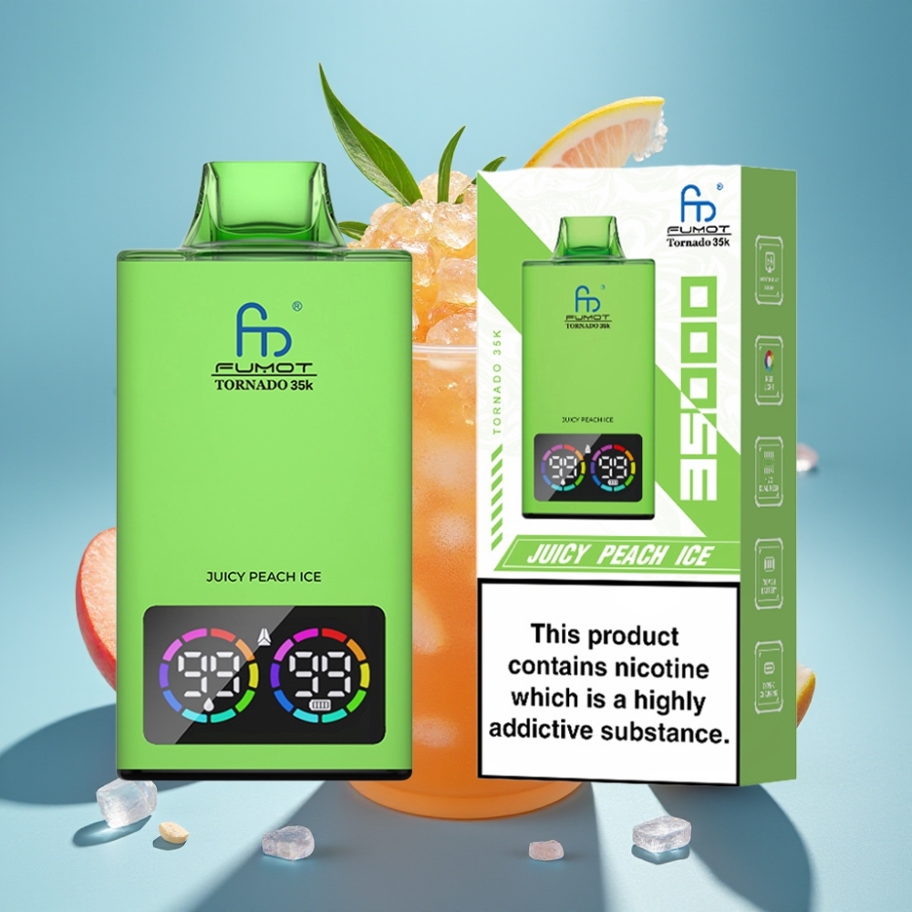 Fumot Tornado 35000 Dual Mesh RGB 15ml Juicy Peach Ice