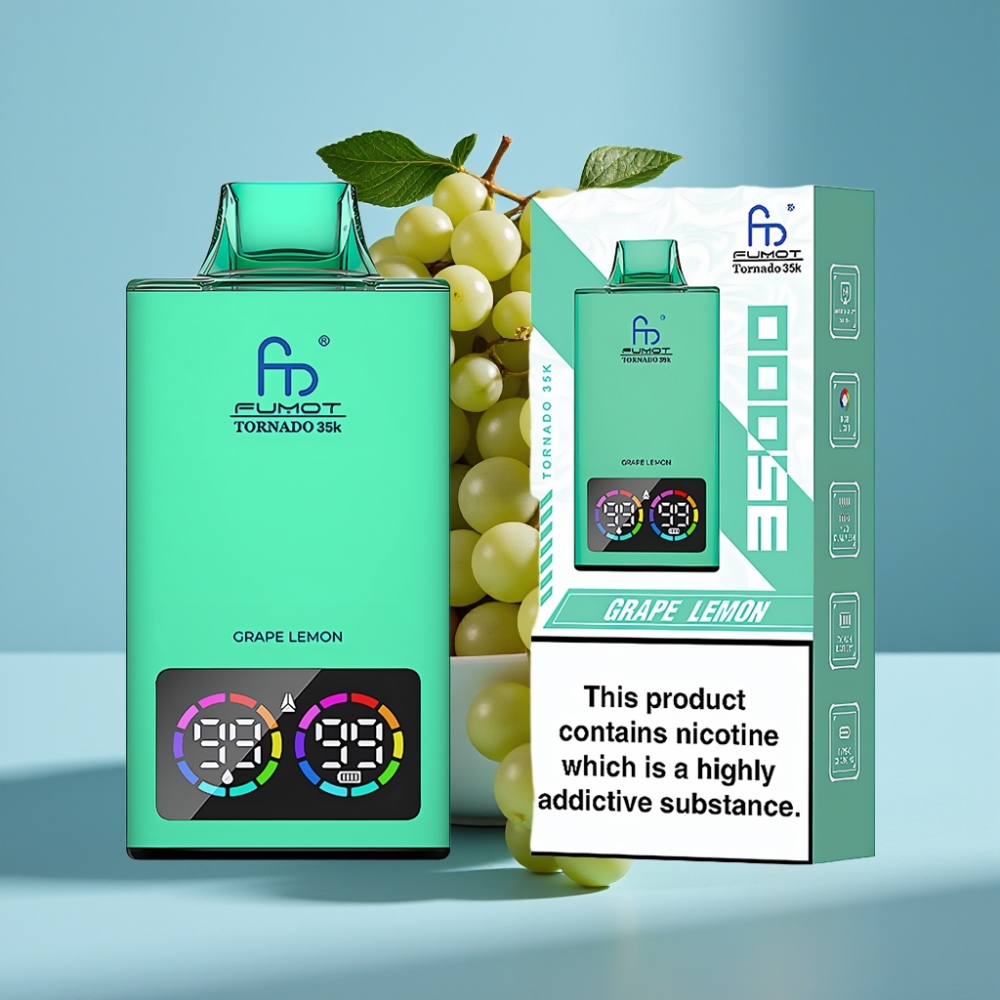 Fumot Tornado 35000 Dual Mesh USB-C Grape Lemon