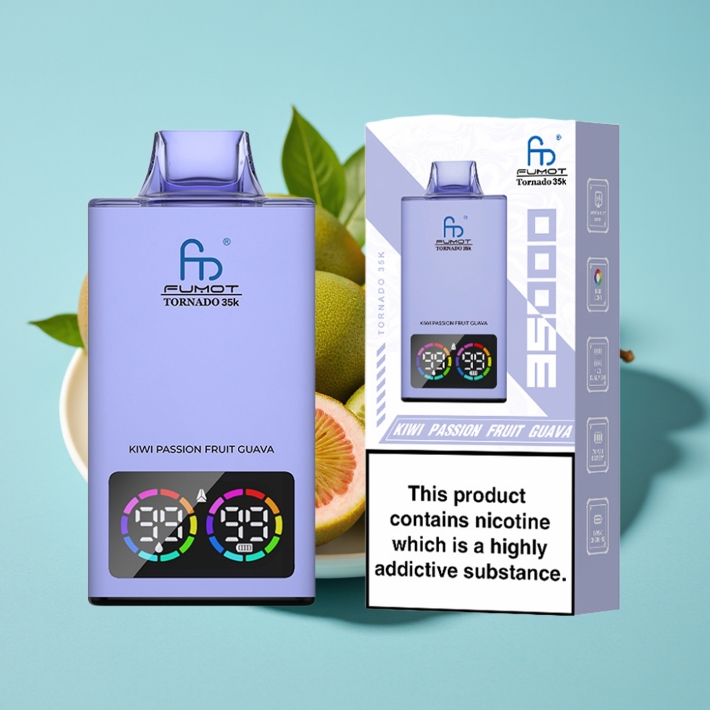 Fumot Tornado 35K Dual Mesh RGB 15ml Kiwi Passion Fruit Guava