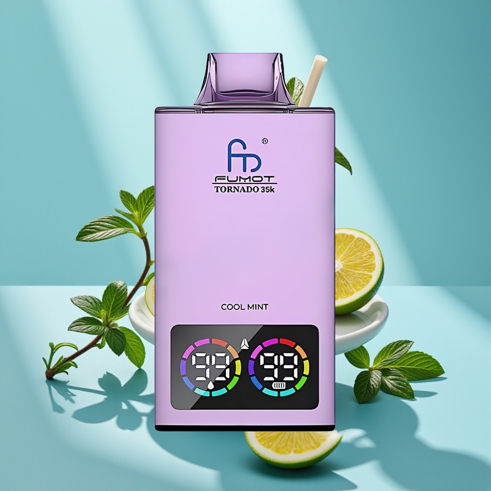 Fumot Tornado 35K Podwójna Siateczka RGB Ładowanie USB-C Cool Mint