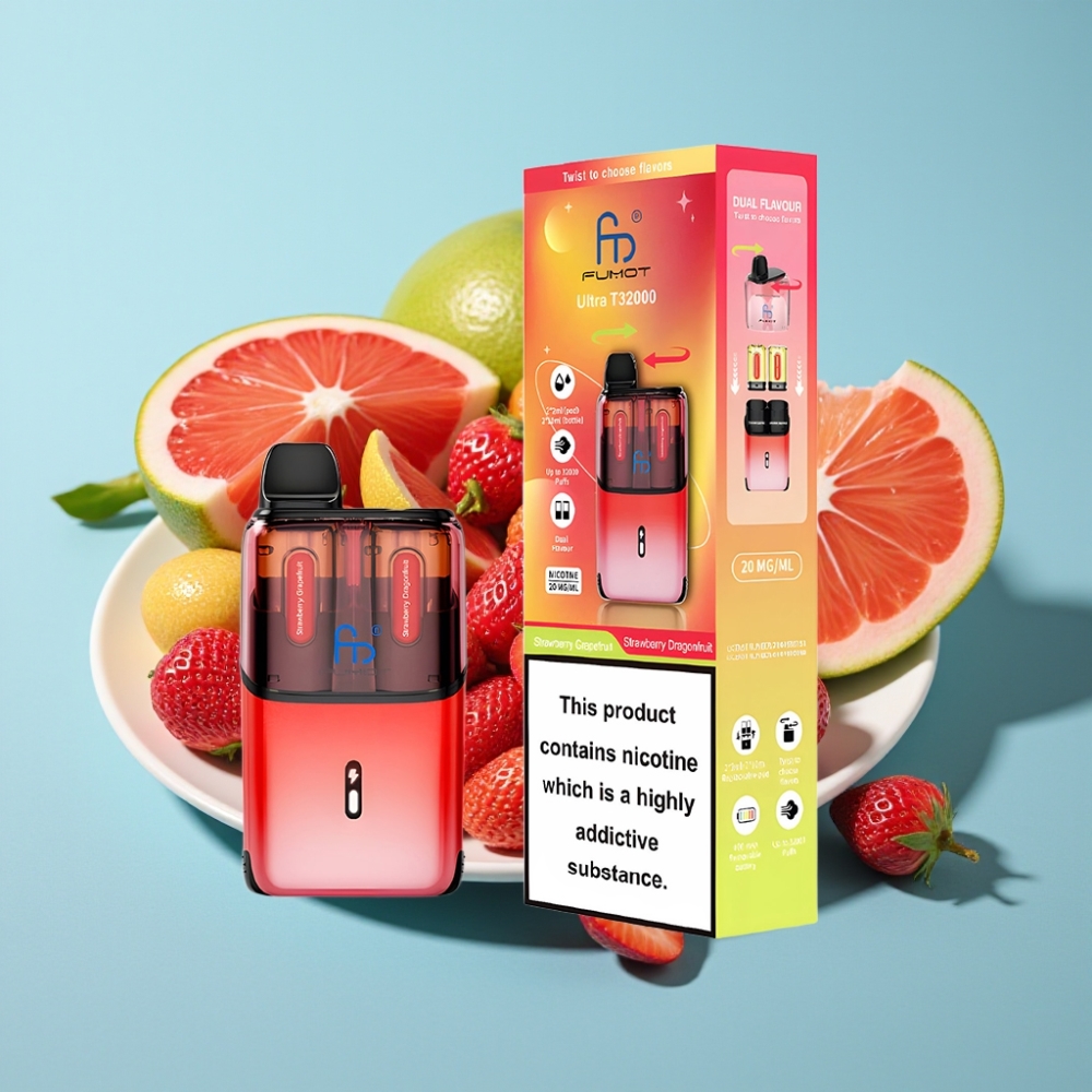 Fumot Ultra T32000 32000 Puff 24ml 800mAh Typ-C Truskawka Grejpfrut - Truskawka Pitaja