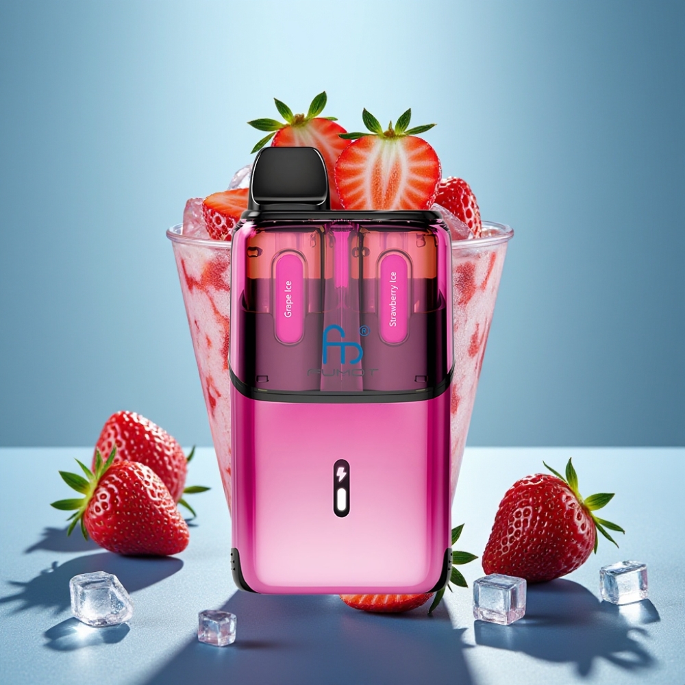 Fumot Ultra T32000 32000 Puffów 24ml 20mg Mocne Smaki Lód Winogrono - Truskawka