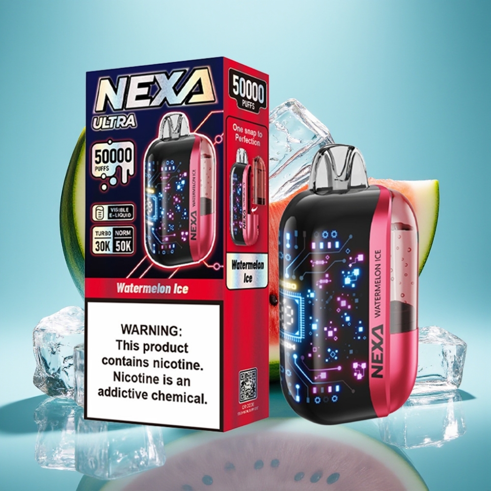 NEXA Ultra 50000 Puffs 20ml 5% Dual Mesh Jednorazowy Vape Watermelon Ice
