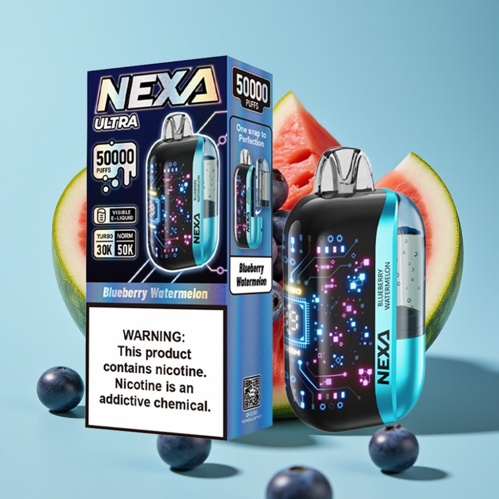 NEXA Ultra 50K 20ml 5% Dual Mesh Jednorazowy Vape Blueberry Watermelon