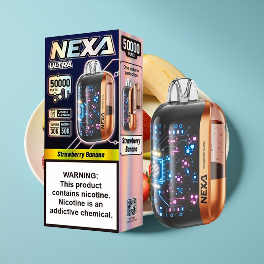 NEXA Ultra 50K Disposable 20ml 5% Dual Mesh Strawberry Banana