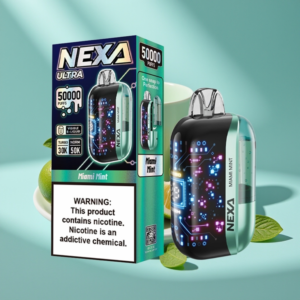 NEXA Ultra 50K Jednorazowy Vape 20ml 5% Miami Mint