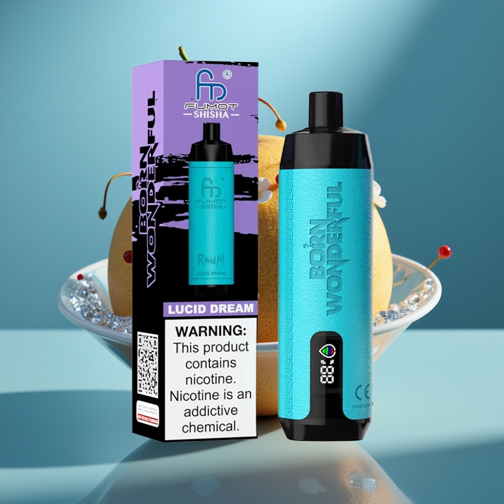 RandM Fumot Shisha 10000 Puffs 18ml LED Type-C Świadomy sen