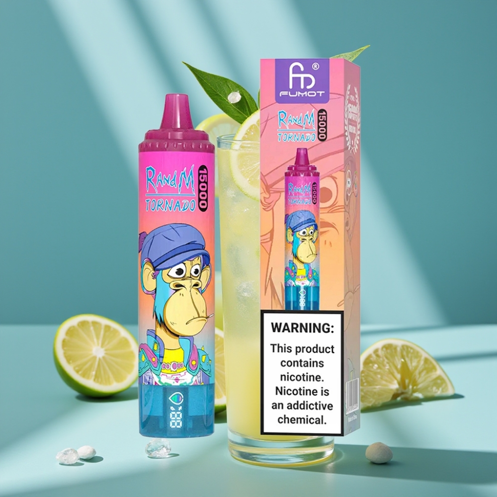 Fumot RandM Tornado 15000 Puffs 25ml 850mAh Mesh Coil Lemoniada
