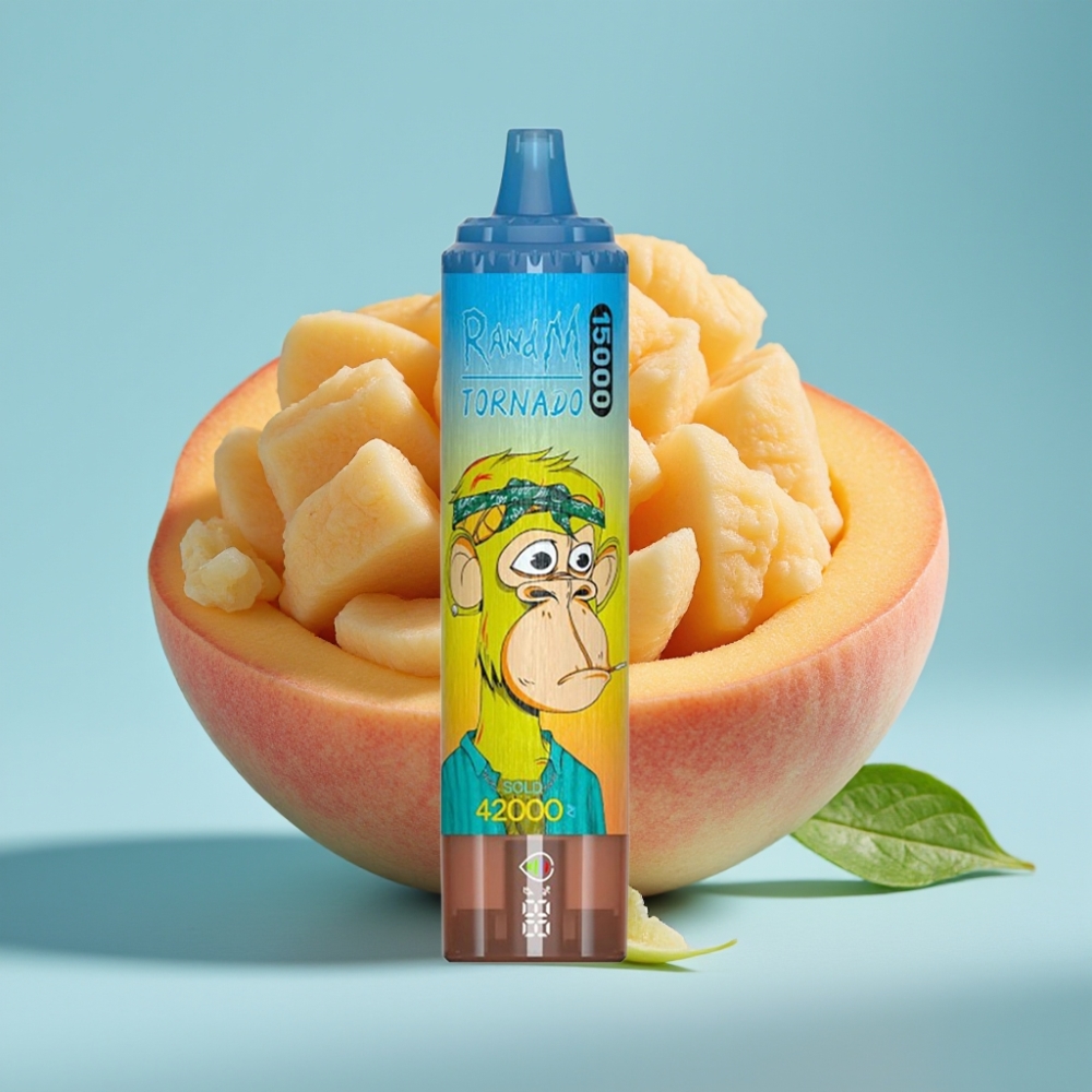 Fumot RandM Tornado 15000 Puffs 25ml Mesh 0.9 Ohm Brzoskwiniowo-mango