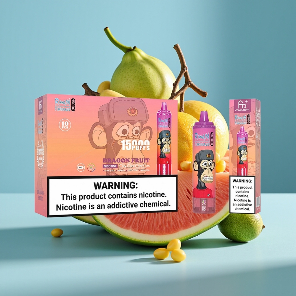 Fumot RandM Tornado 15000 Puffs 25ml Mesh Coil Dragon Fruit