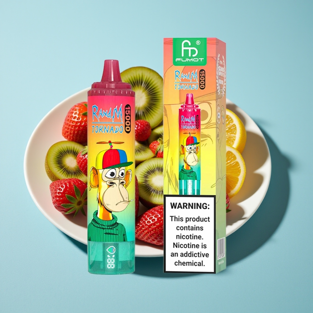 RandM Fumot Tornado 15000 Puffs 25ml Mesh Strawberry Kiwi